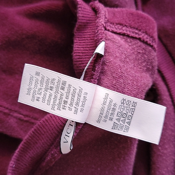 VS velour open back sweatshirt - Picture 6 of 6